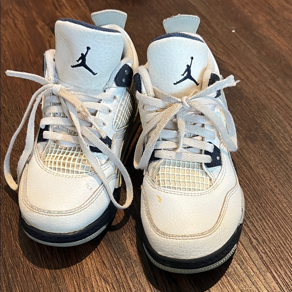 Nike Jordan Kids White and Blue Sneakers